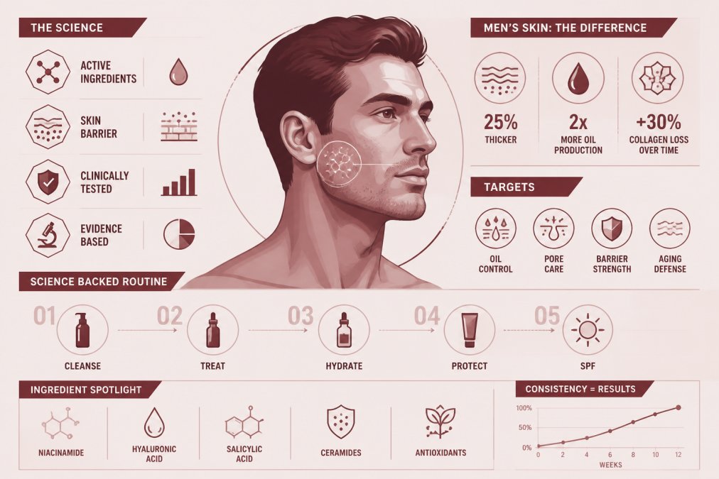 Science Backed Skincare for Men: 2026 Guide