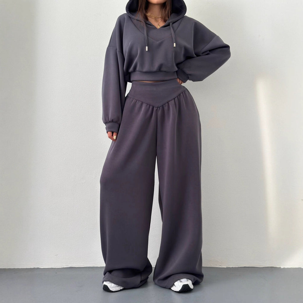 Women's Casual Hooded Tracksuit Set