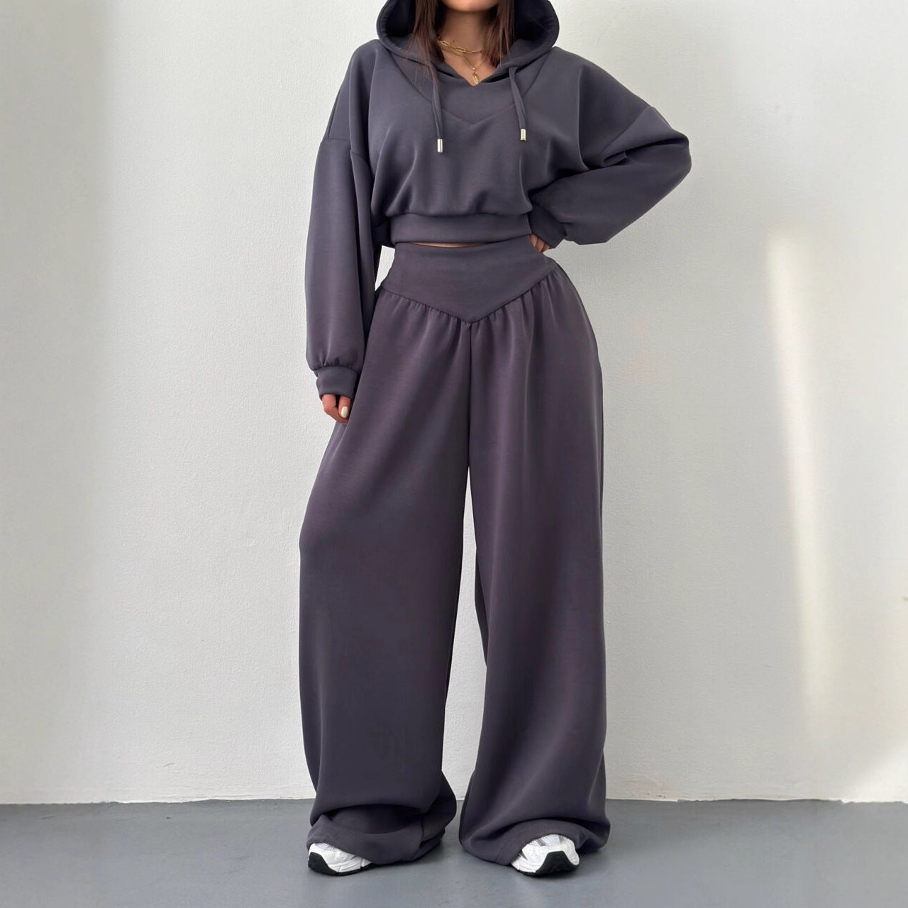 Women's Casual Hooded Tracksuit Set