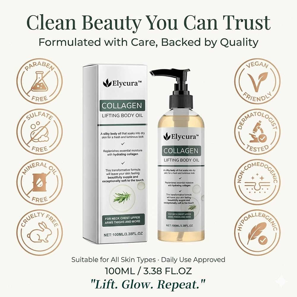 Elycura Collagen Lifting Body Oil (100ml)