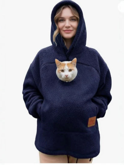Unisex Fleece Lined Hoodie Casual Pullover Sweatshirt