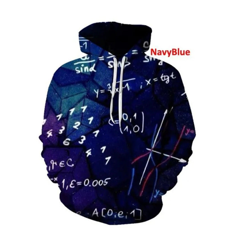 Mens Rooster Pattern 3D Printed Hooded Sweatshirt