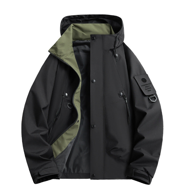 Hooded Outdoor Windbreaker Jacket