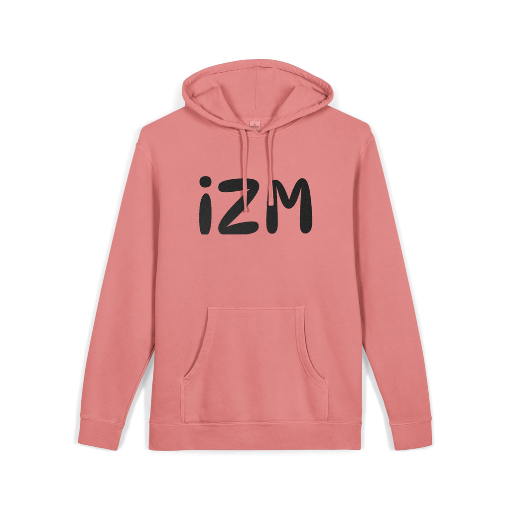 IZM Logo Hoodie — Pigment-Dyed Green Pullover