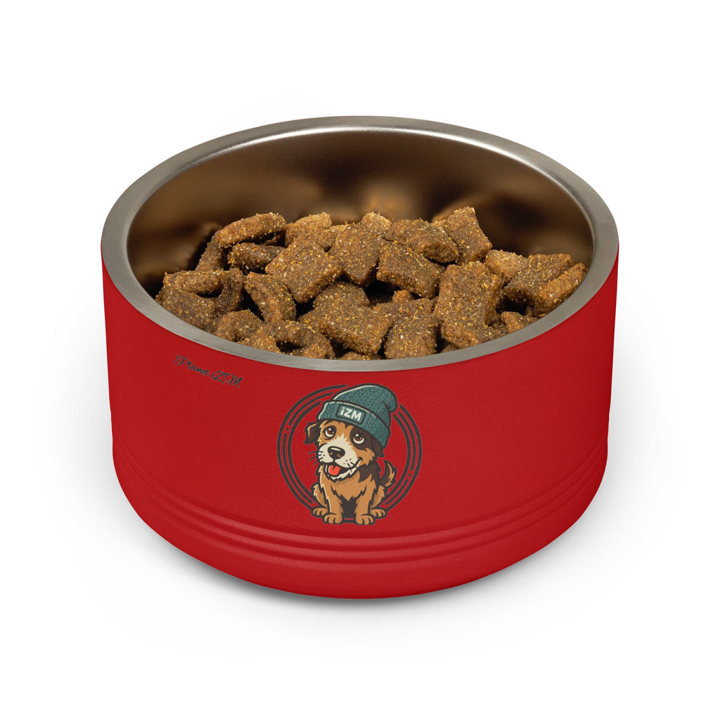Cute Dog Beanie Pet Bowl — 18oz Stainless Steel Dog Food & Water Bowl