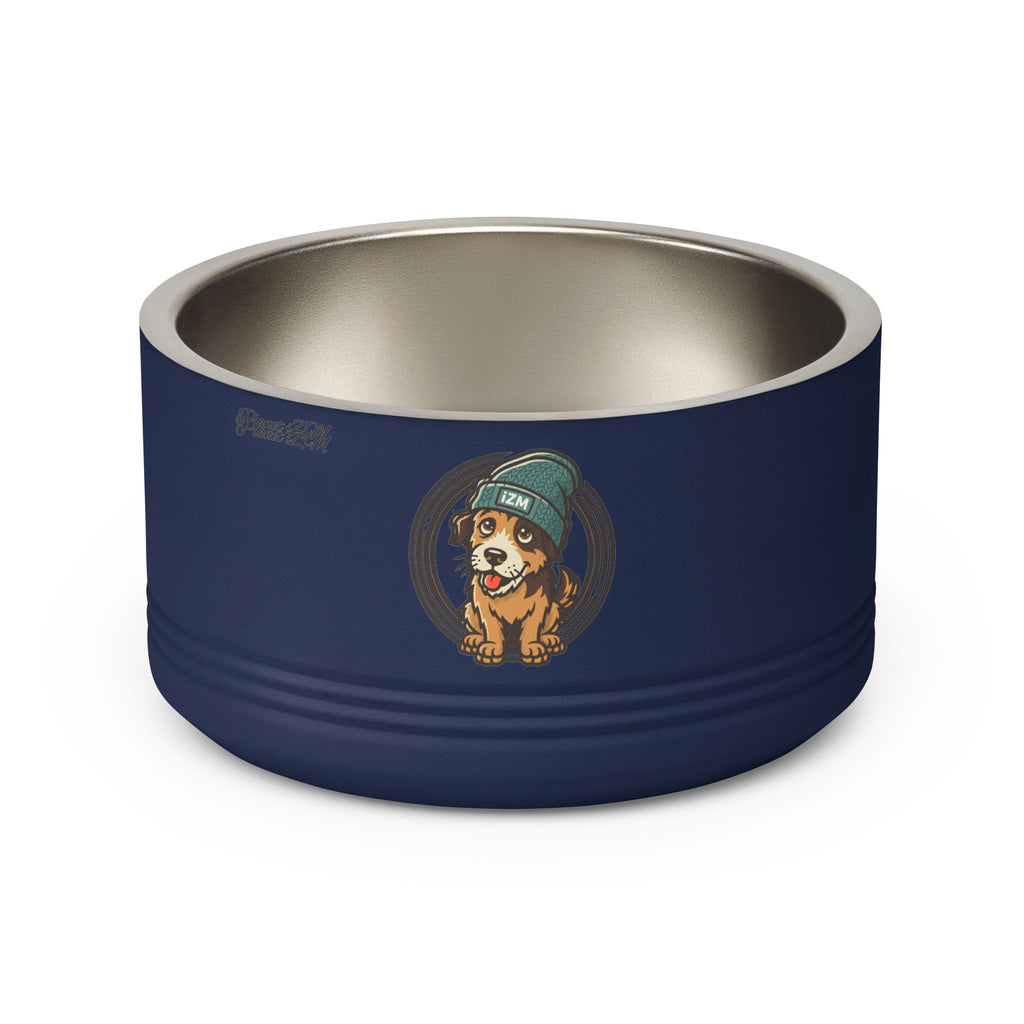 Cute Dog Beanie Pet Bowl — 18oz Stainless Steel Dog Food & Water Bowl