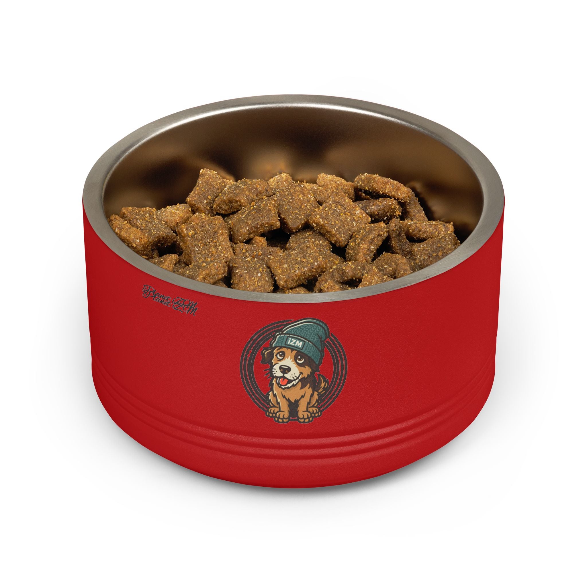 Cute Dog Beanie Pet Bowl — 18oz Stainless Steel Dog Food & Water Bowl