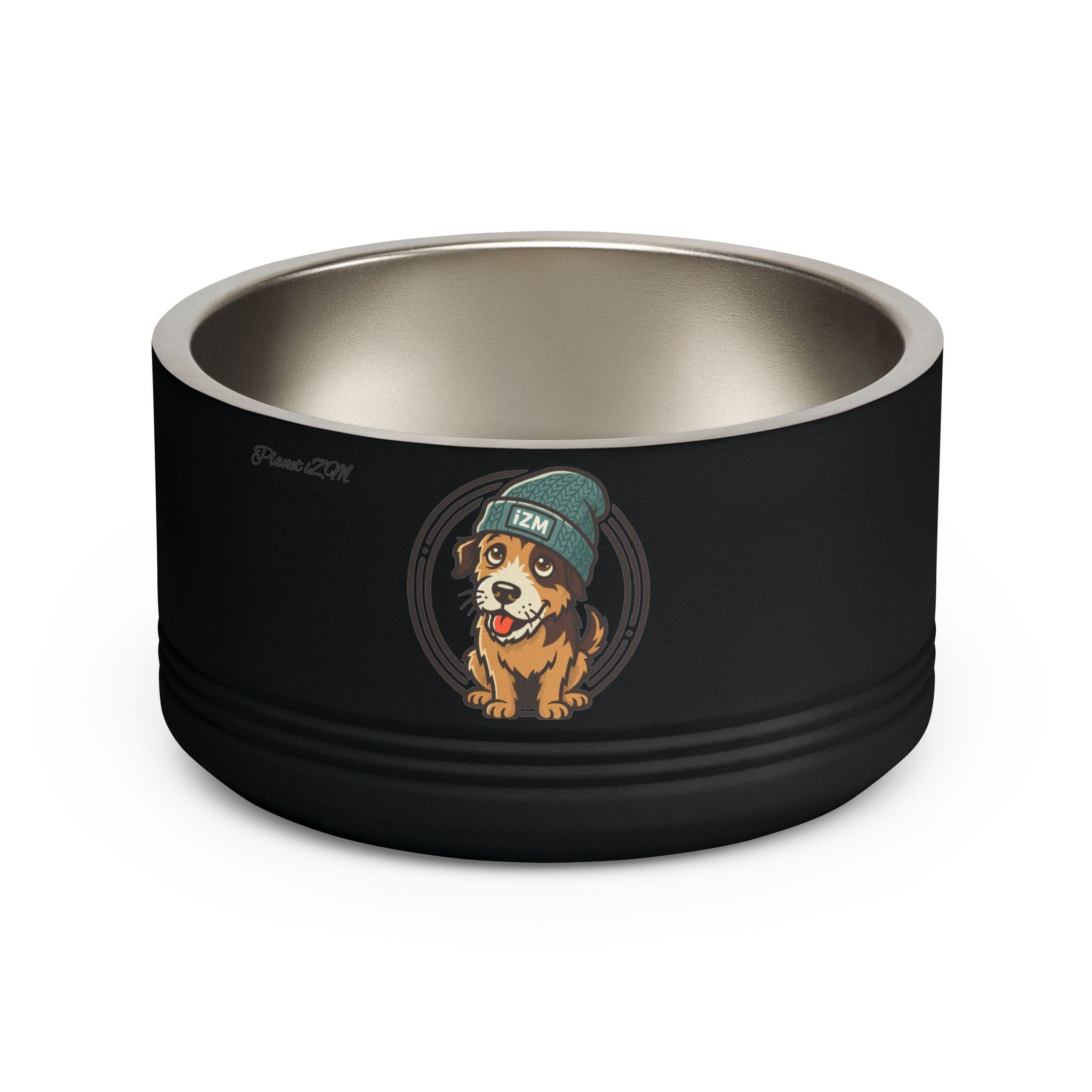 Cute Dog Beanie Pet Bowl — 18oz Stainless Steel Dog Food & Water Bowl