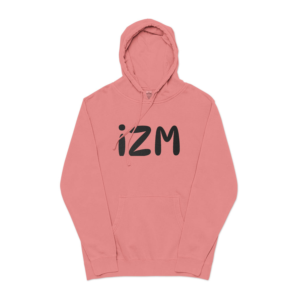 IZM Logo Hoodie — Pigment-Dyed Green Pullover