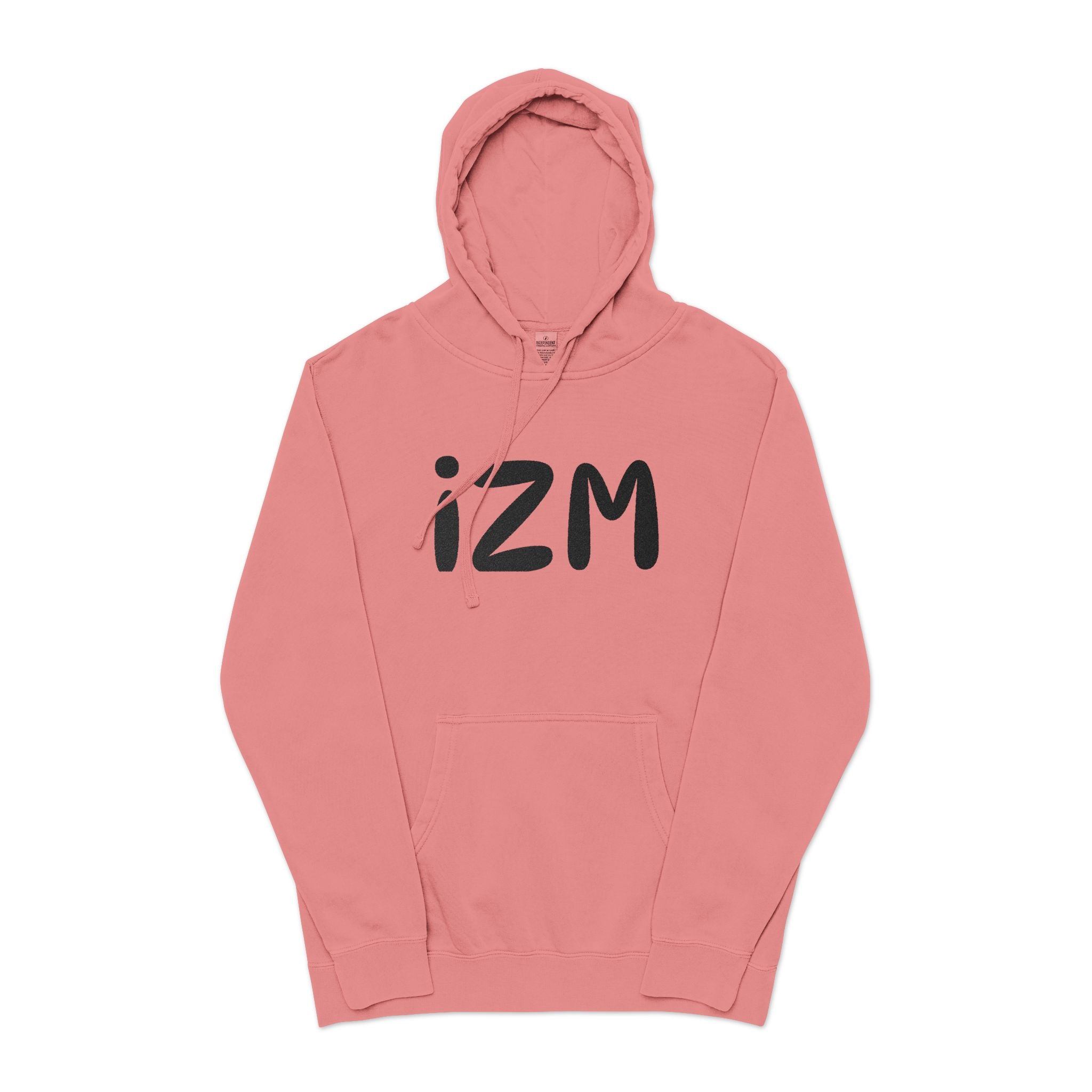 IZM Logo Hoodie — Pigment-Dyed Green Pullover