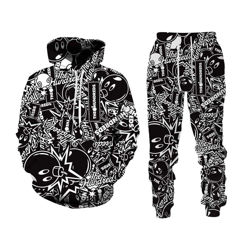 Painted Graffiti Hooded Sweater