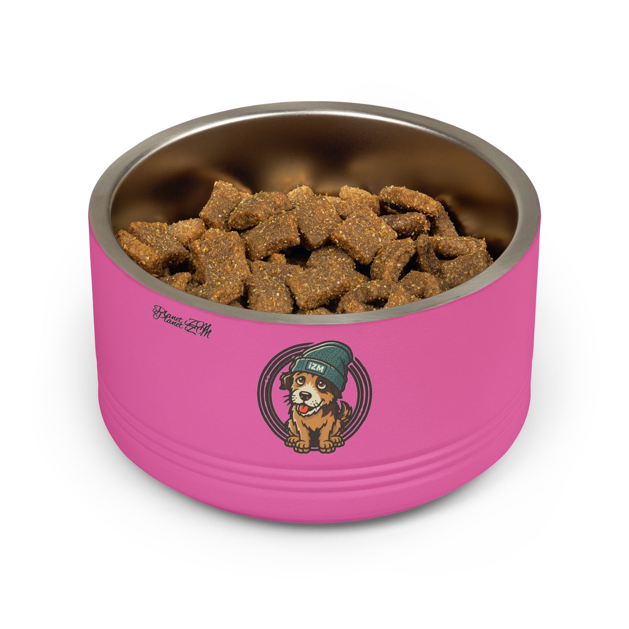 Cute Dog Beanie Pet Bowl — 18oz Stainless Steel Dog Food & Water Bowl