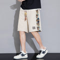 Bear Embroidered Mens Shorts