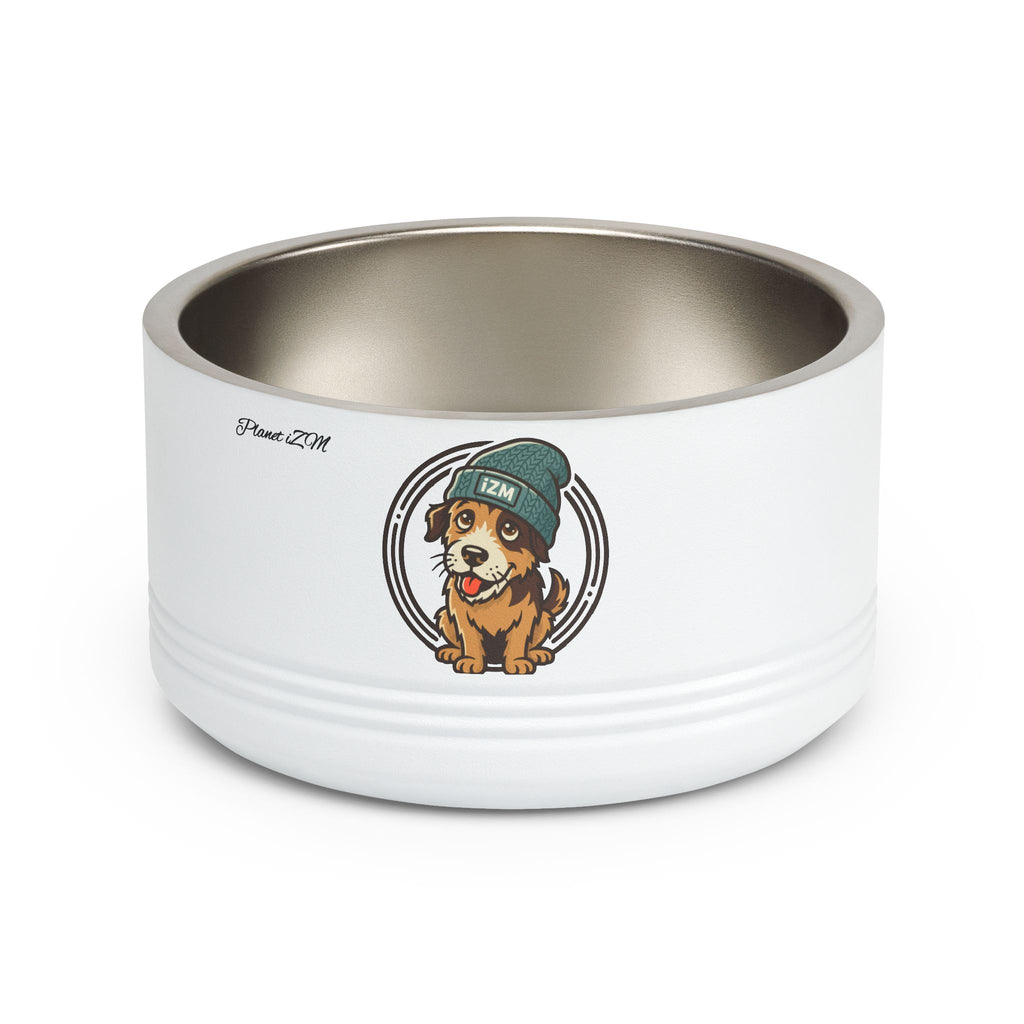 Cute Dog Beanie Pet Bowl — 18oz Stainless Steel Dog Food & Water Bowl