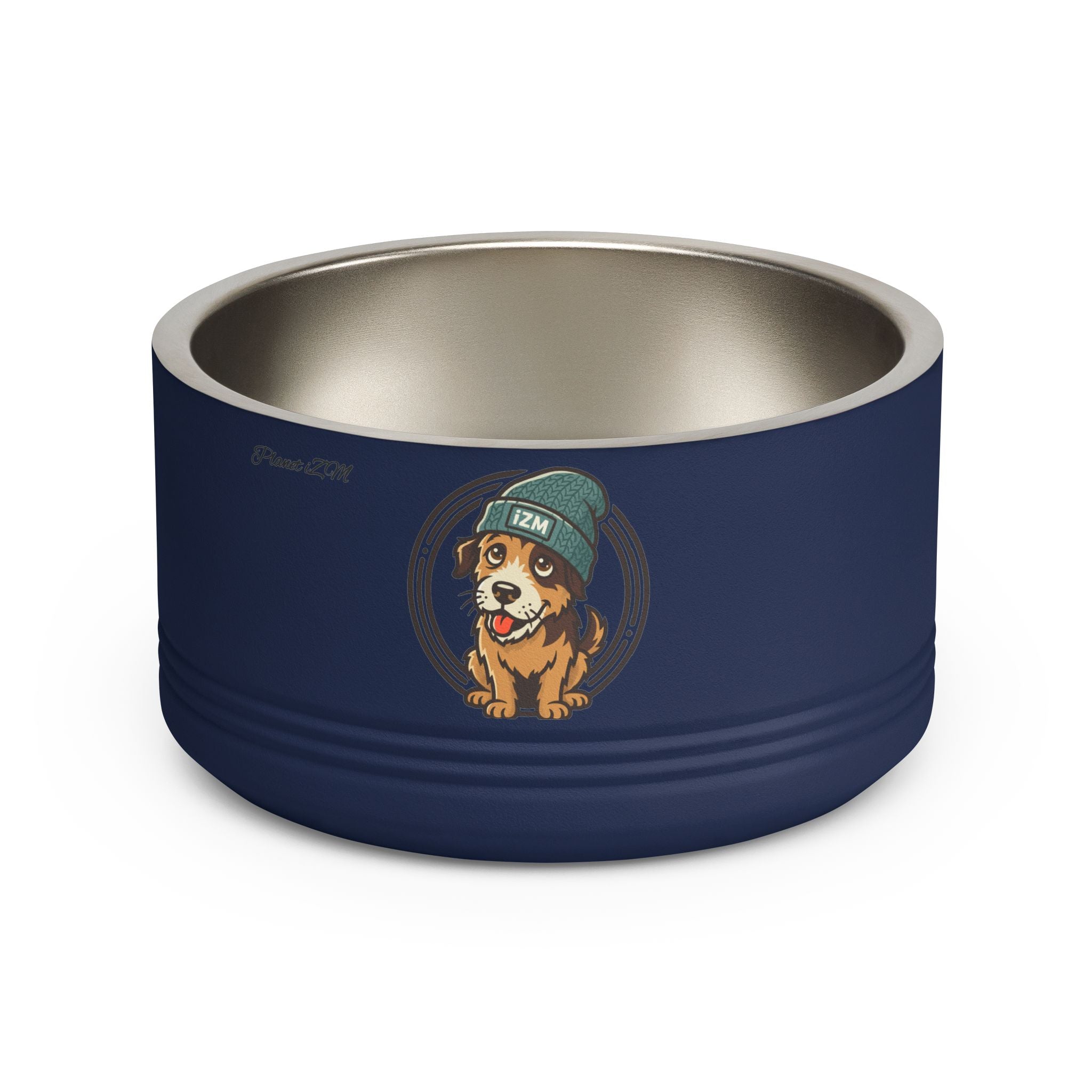 Cute Dog Beanie Pet Bowl — 18oz Stainless Steel Dog Food & Water Bowl