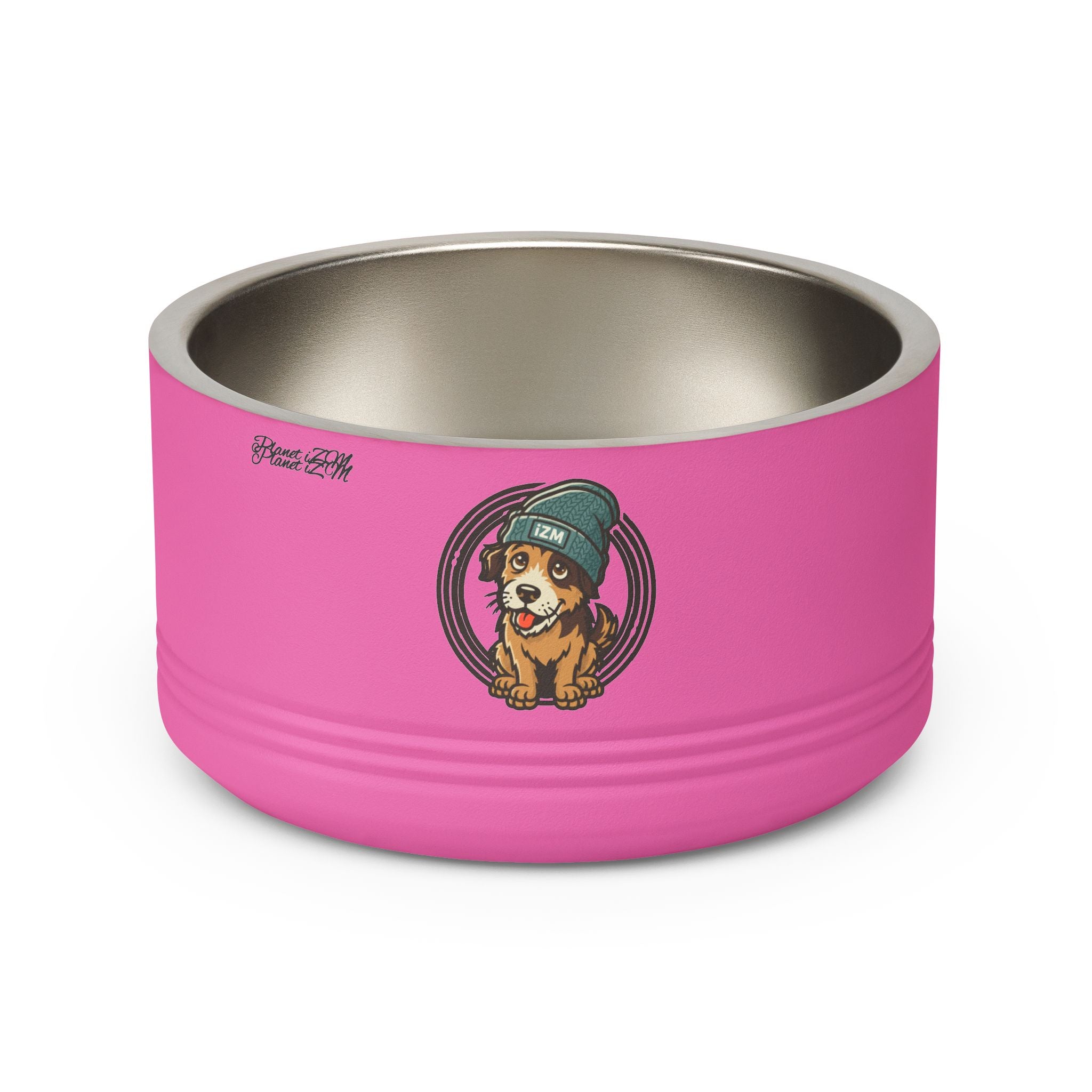 Cute Dog Beanie Pet Bowl — 18oz Stainless Steel Dog Food & Water Bowl