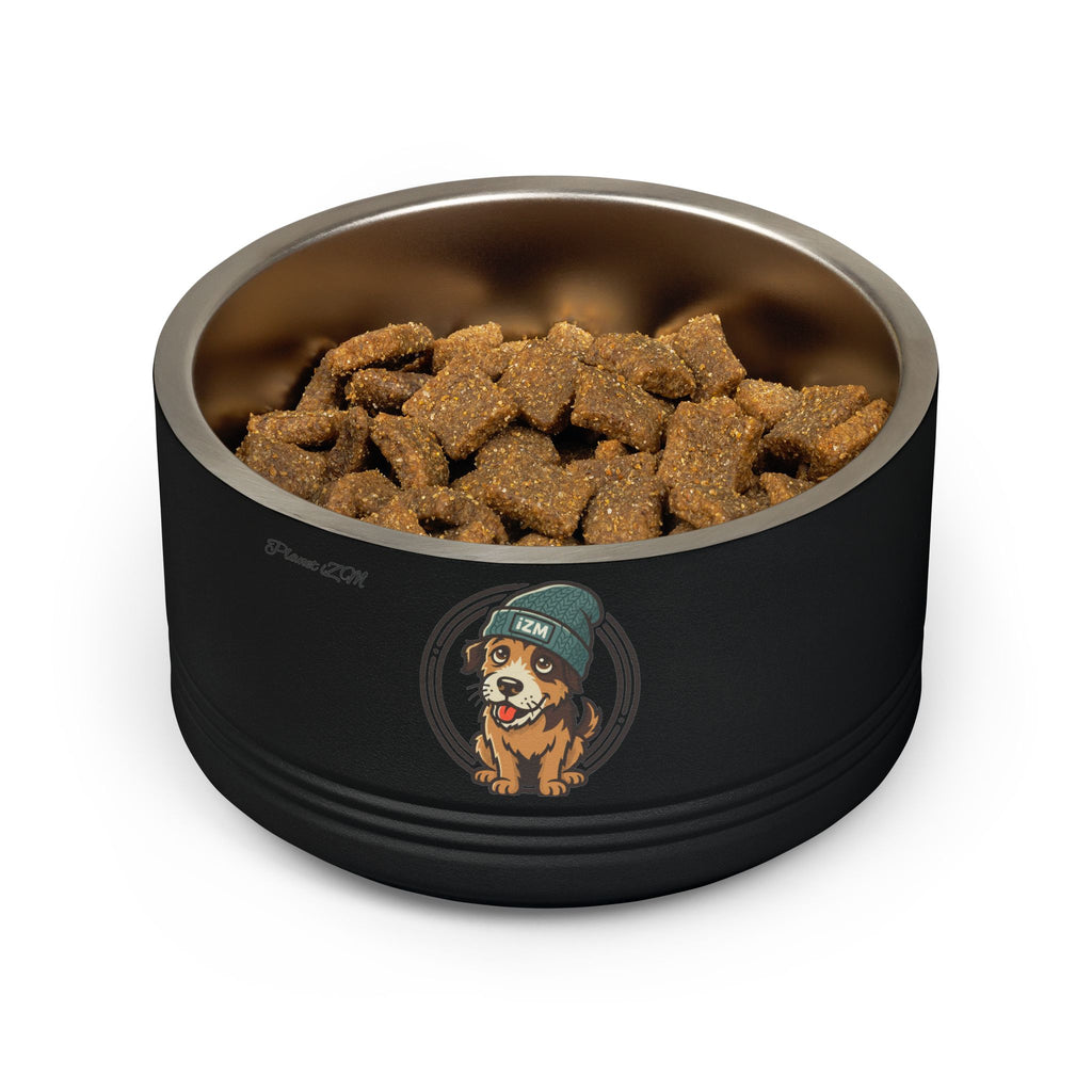Cute Dog Beanie Pet Bowl — 18oz Stainless Steel Dog Food & Water Bowl