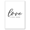 Modern Black And White Letters Inspirational Quotes Decorative Painting Core