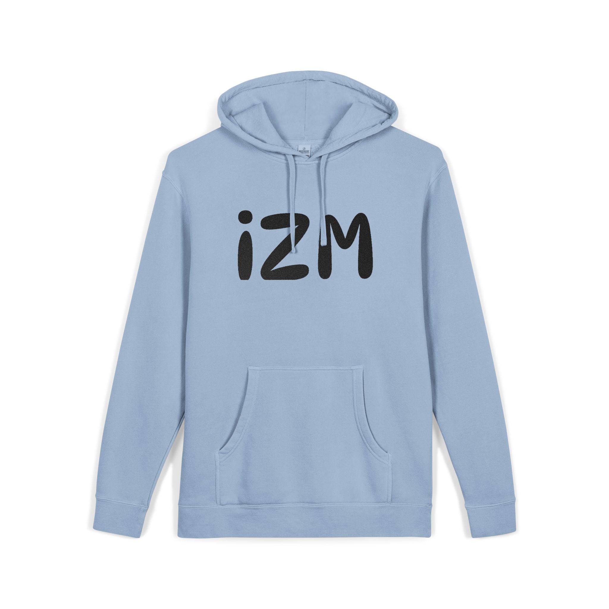 IZM Logo Hoodie — Pigment-Dyed Green Pullover