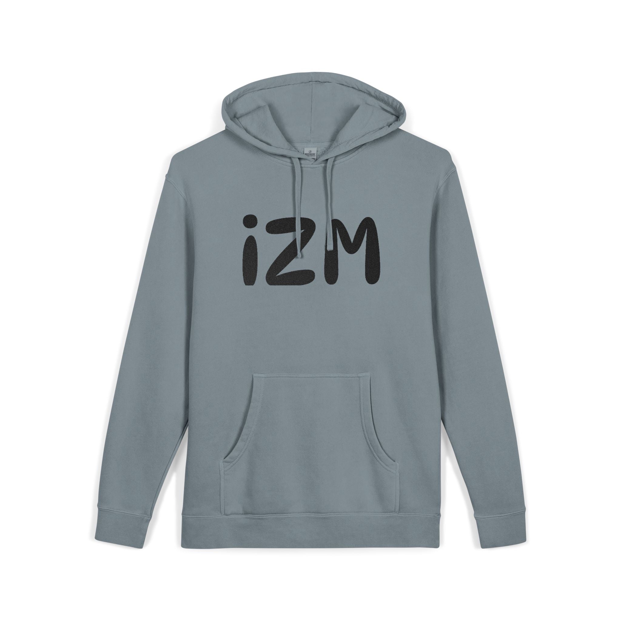 IZM Logo Hoodie — Pigment-Dyed Green Pullover