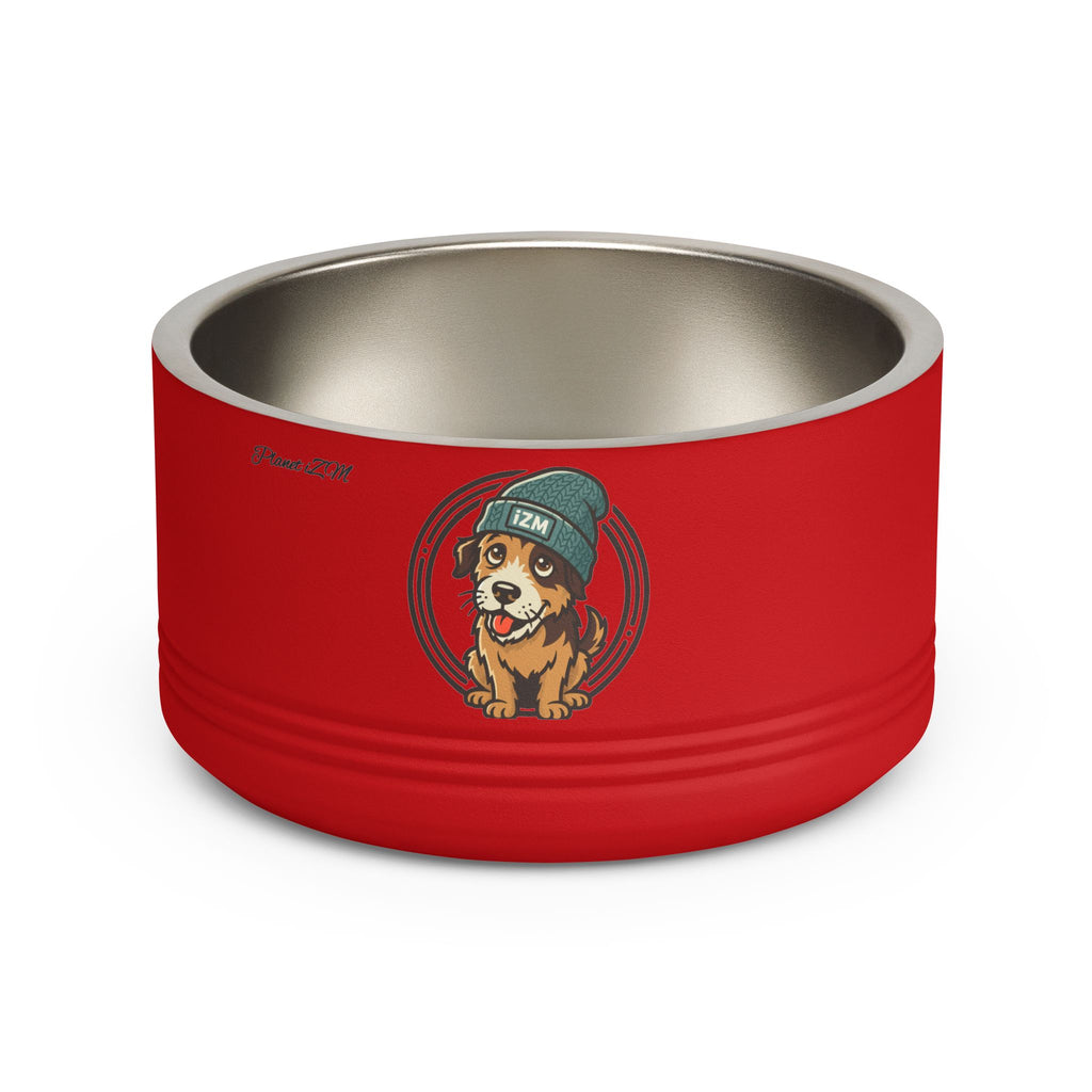 Cute Dog Beanie Pet Bowl — 18oz Stainless Steel Dog Food & Water Bowl