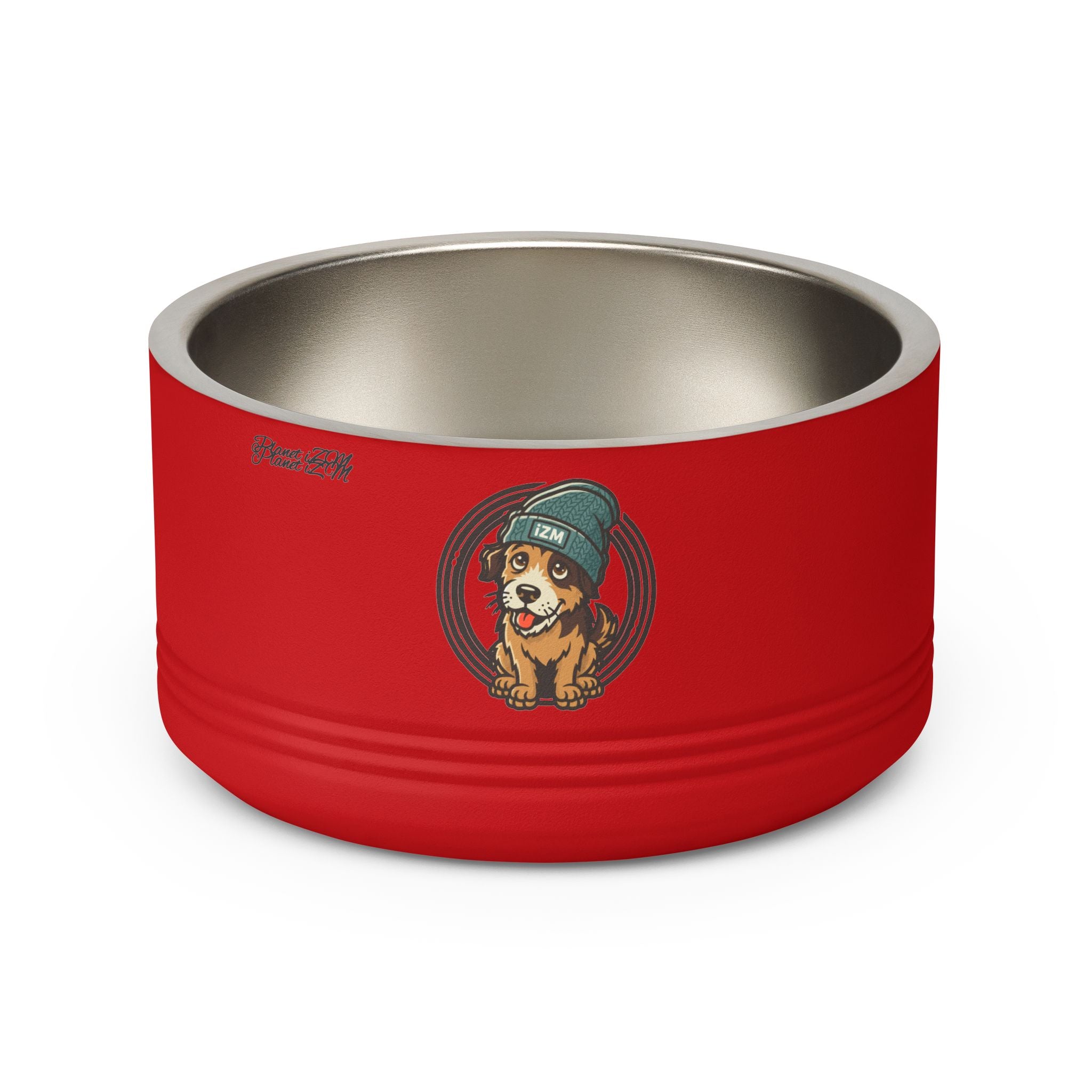 Cute Dog Beanie Pet Bowl — 18oz Stainless Steel Dog Food & Water Bowl