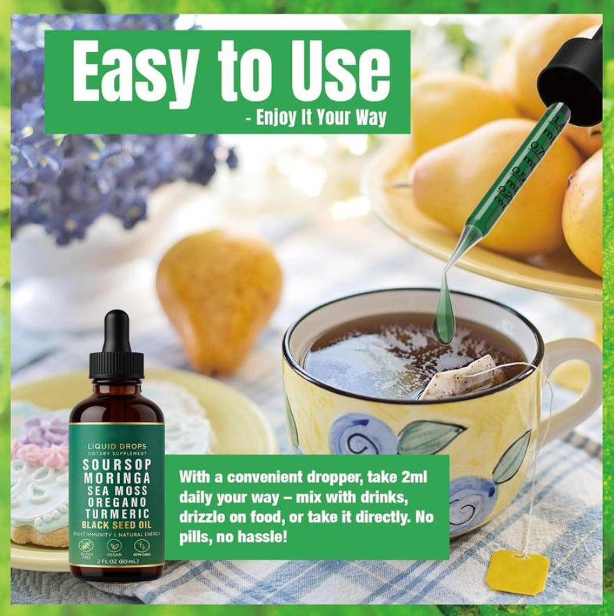 10-in-1 Soursop Graviola Liquid Drops 60ml