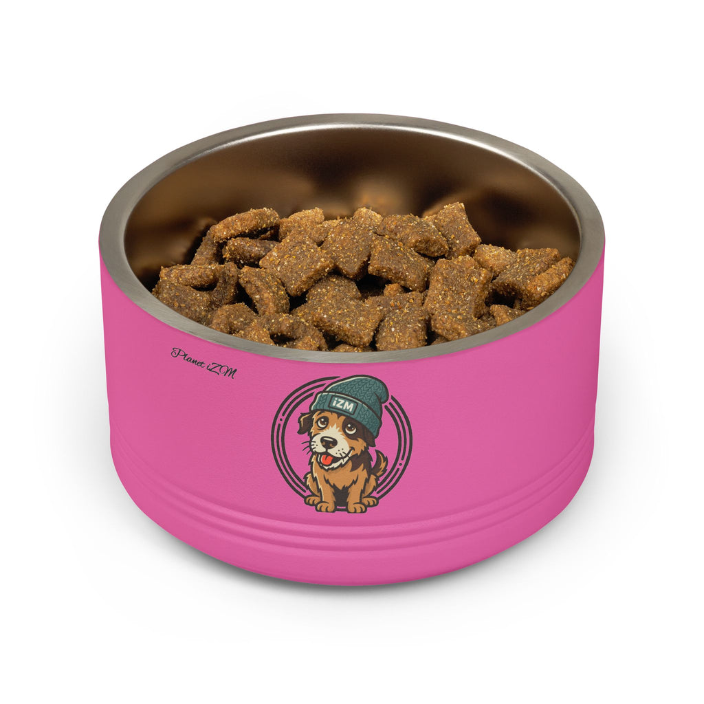 Cute Dog Beanie Pet Bowl — 18oz Stainless Steel Dog Food & Water Bowl