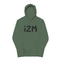 IZM Logo Hoodie — Pigment-Dyed Green Pullover