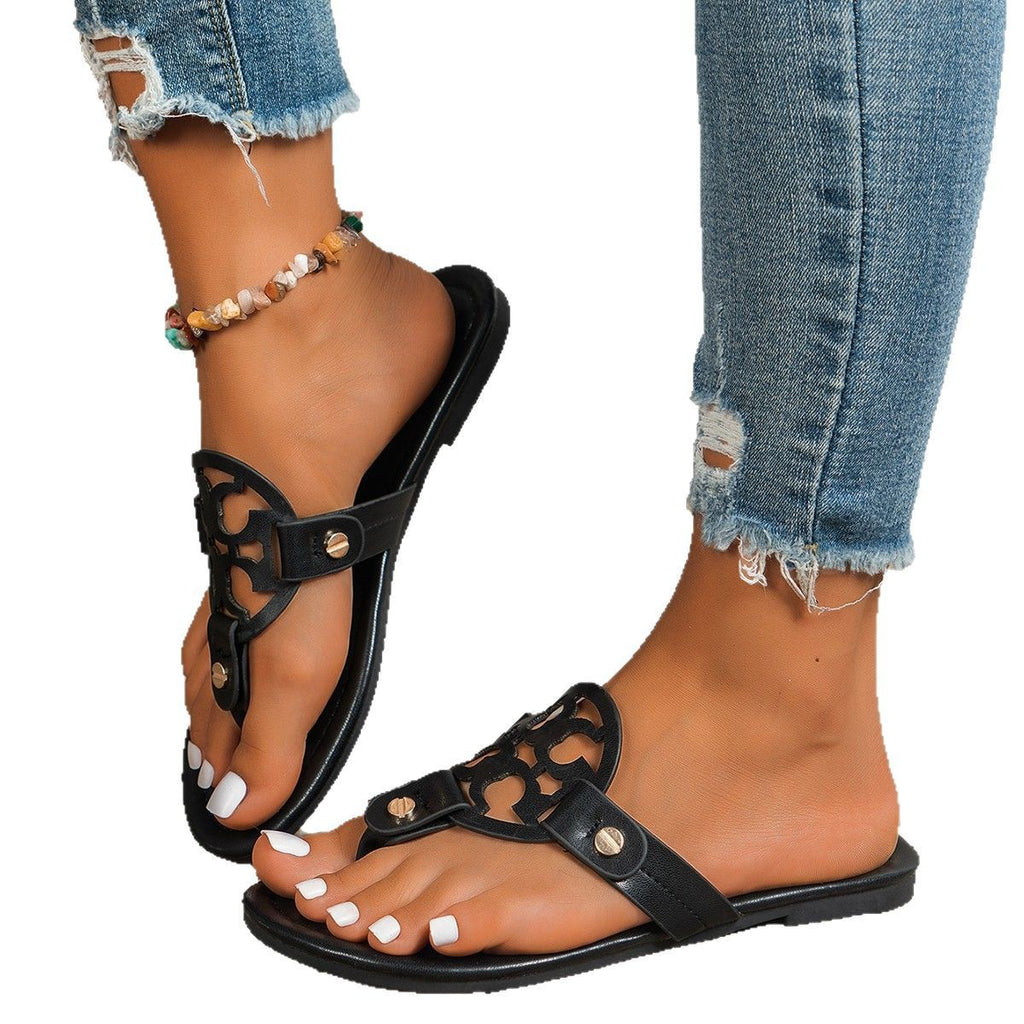 Fashion Herringbone Flat Sandals for Women