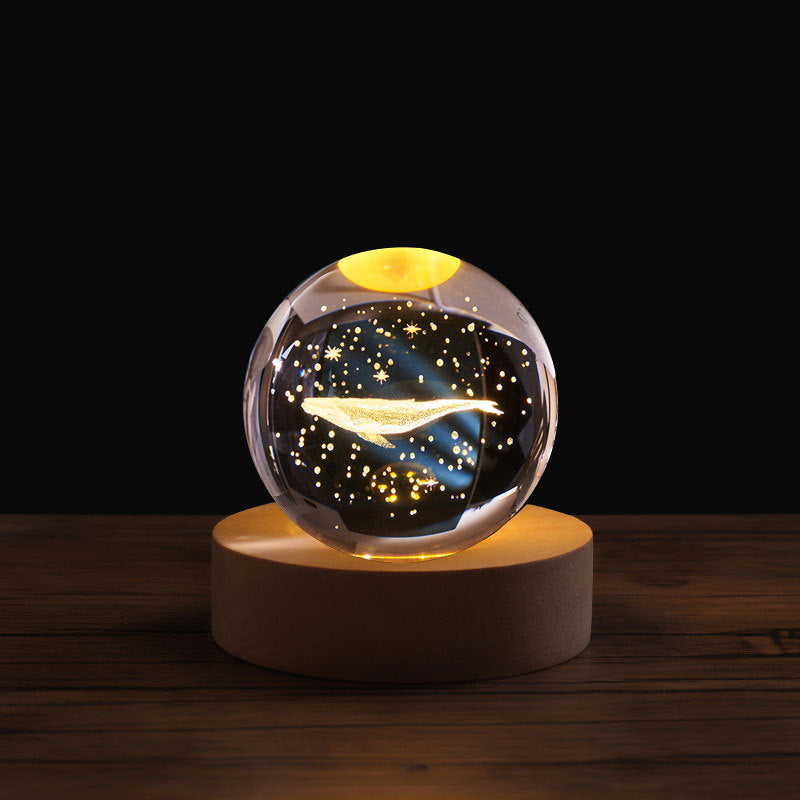 3D Laser Crystal Night Light