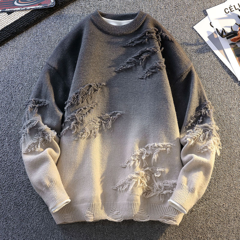 Mens Rabbit Fur Blend Sweater