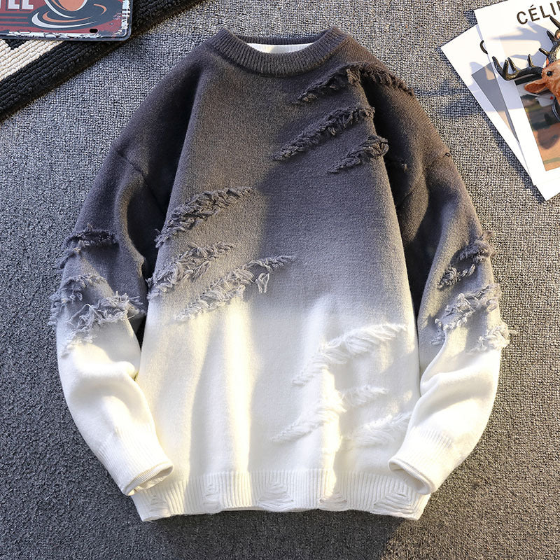 Mens Rabbit Fur Blend Sweater