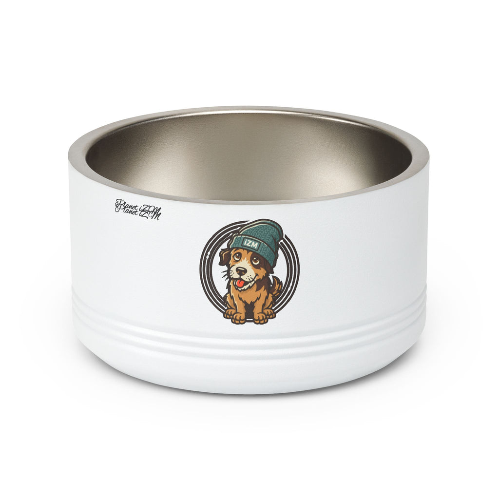Cute Dog Beanie Pet Bowl — 18oz Stainless Steel Dog Food & Water Bowl
