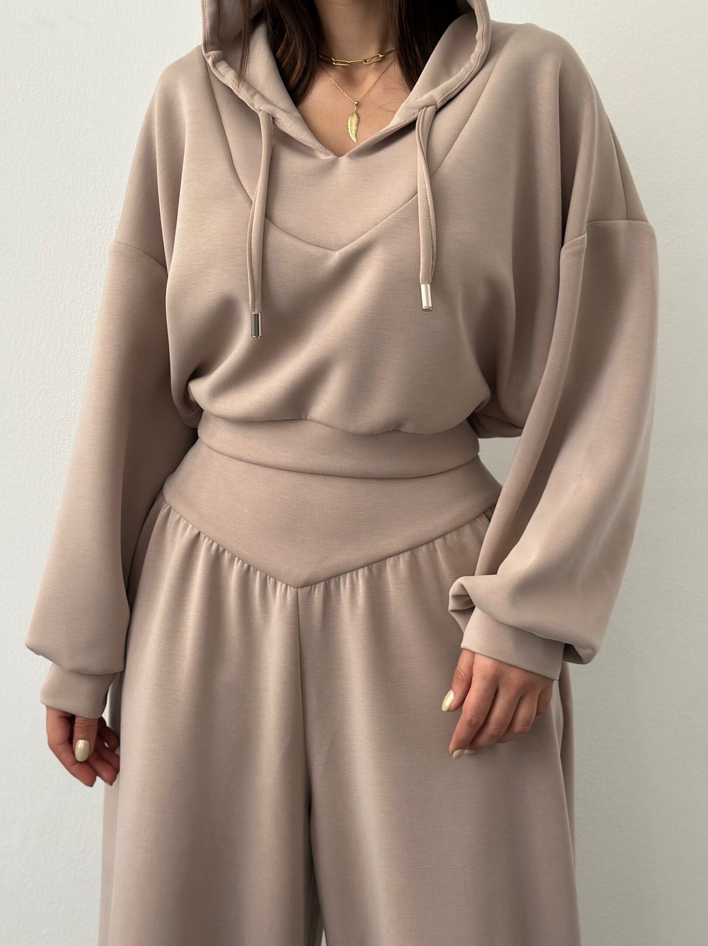 Women's Casual Hooded Tracksuit Set
