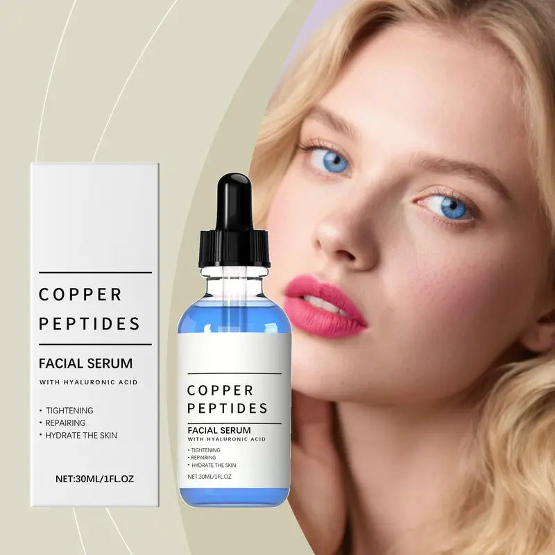 Collagen Blue Copper Peptide Facial Serum for Hydrated Skin