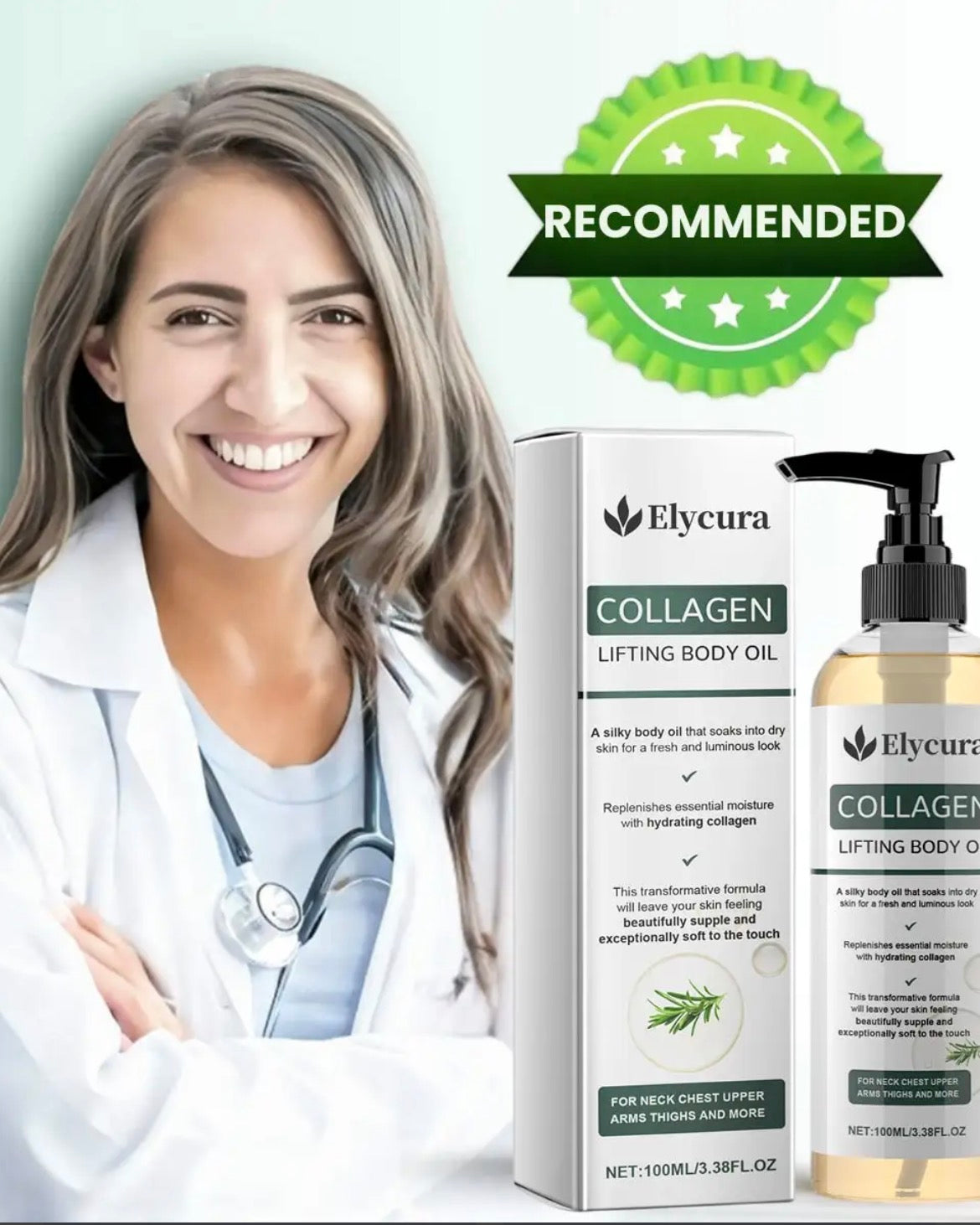 Elycura Collagen Lifting Body Oil (100ml)