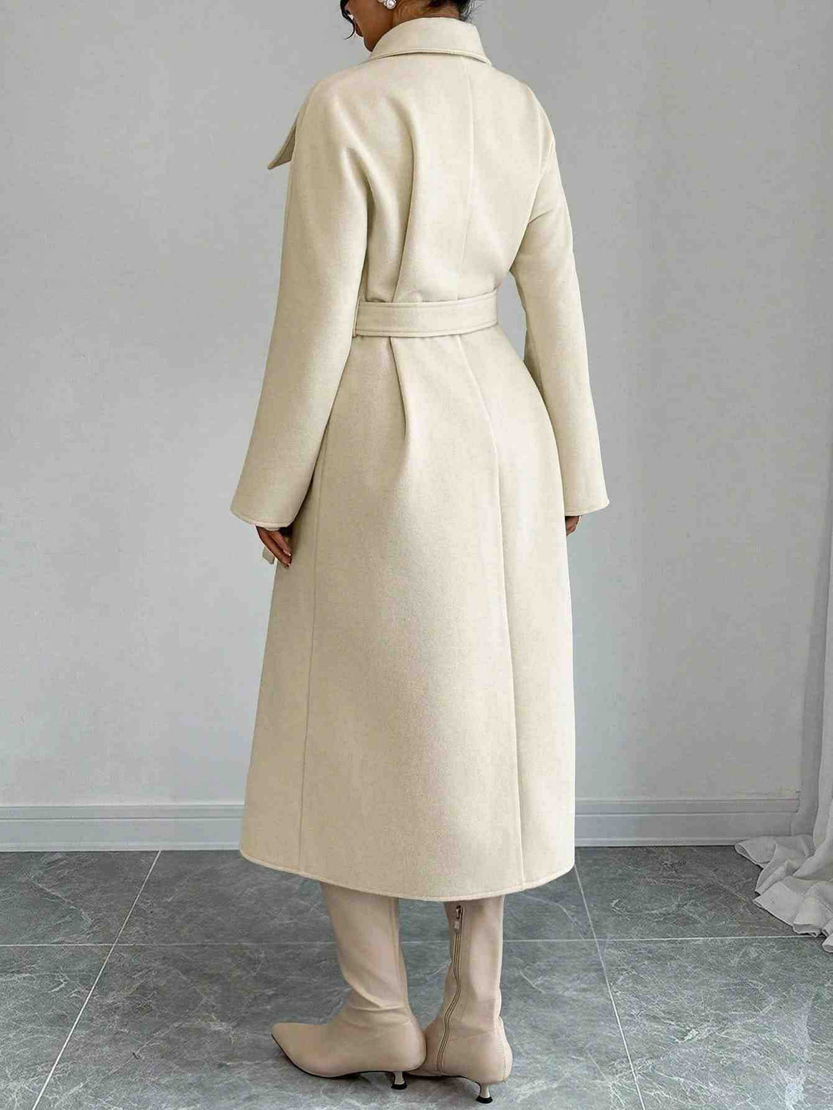 Double-Breasted Woolen Coat