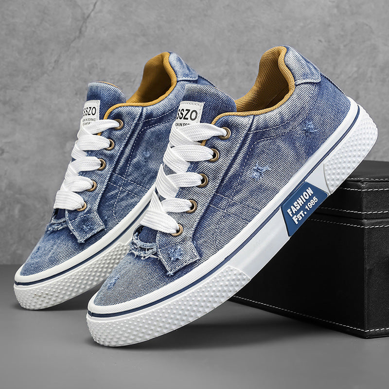 Mens Retro Canvas Casual Sneakers
