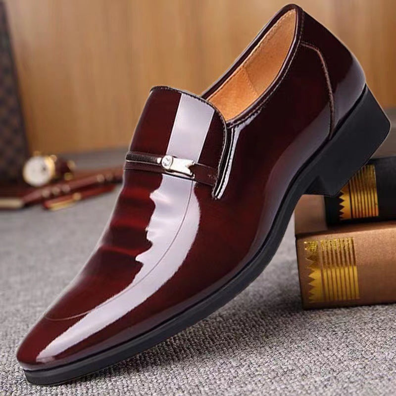 Mens Breathable Business Casual Slip-On Shoes
