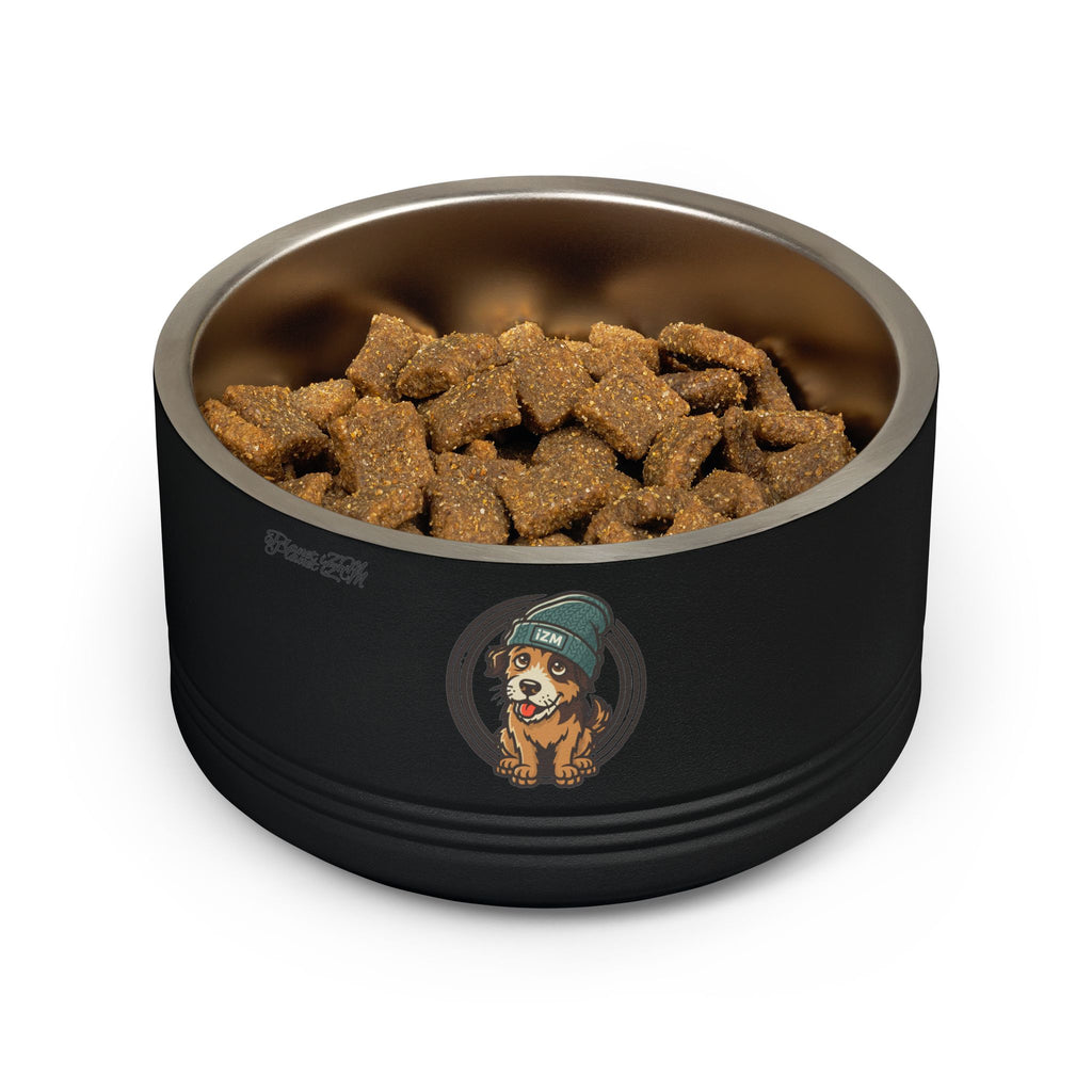 Cute Dog Beanie Pet Bowl — 18oz Stainless Steel Dog Food & Water Bowl