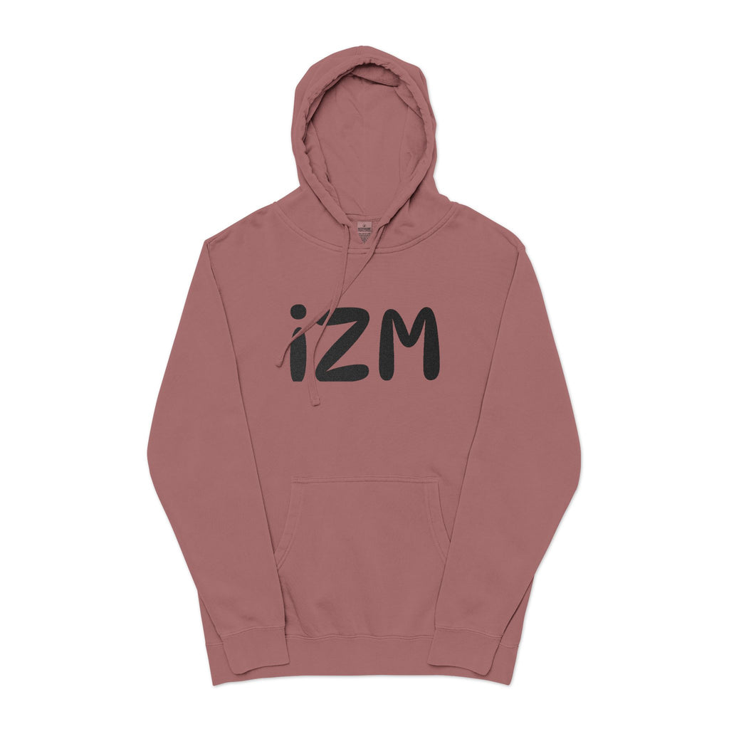 IZM Logo Hoodie — Pigment-Dyed Green Pullover