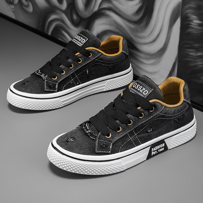Mens Retro Canvas Casual Sneakers