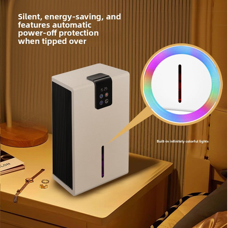 Compact Semiconductor Dehumidifier with Remote Control and Large Tank