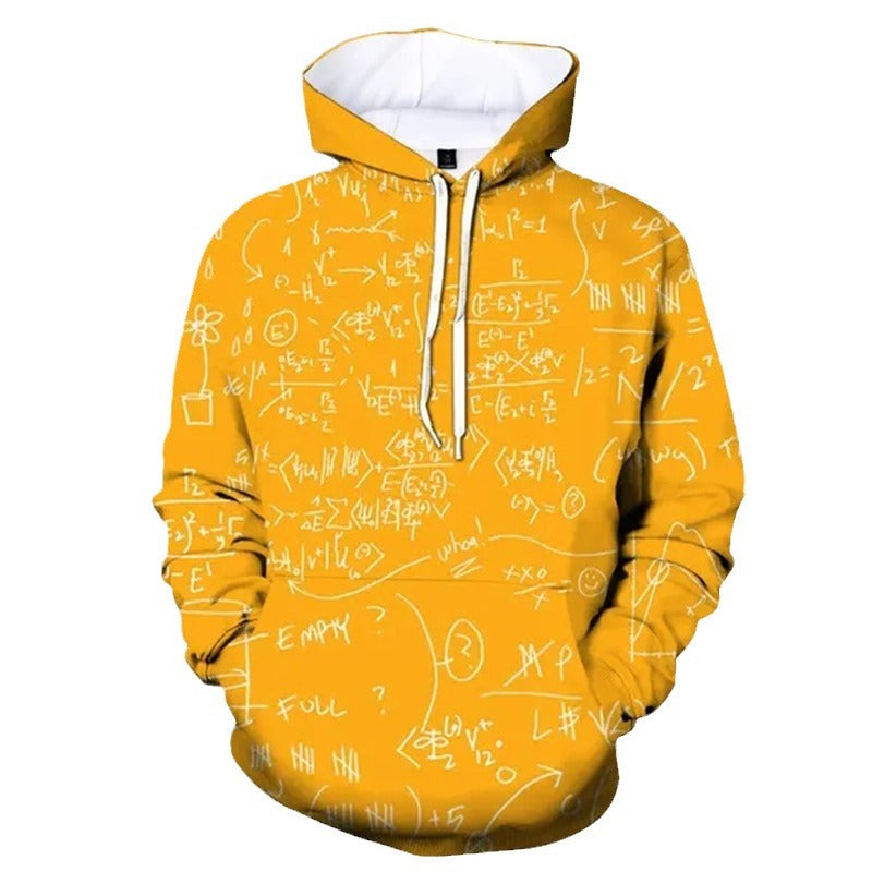 Mens Rooster Pattern 3D Printed Hooded Sweatshirt