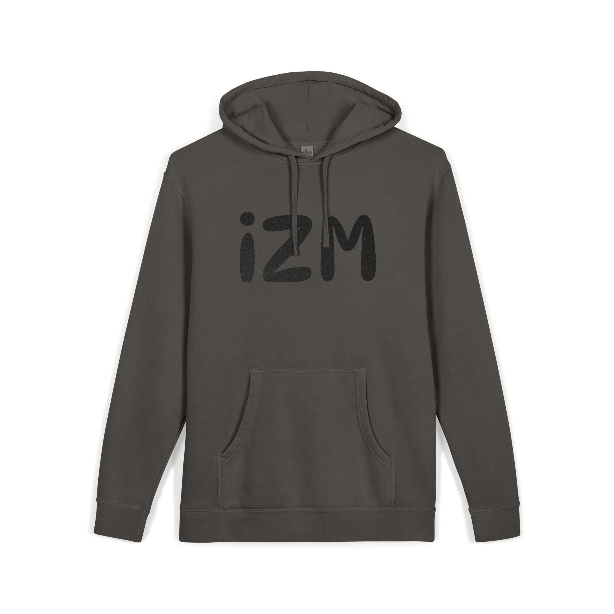IZM Logo Hoodie — Pigment-Dyed Green Pullover