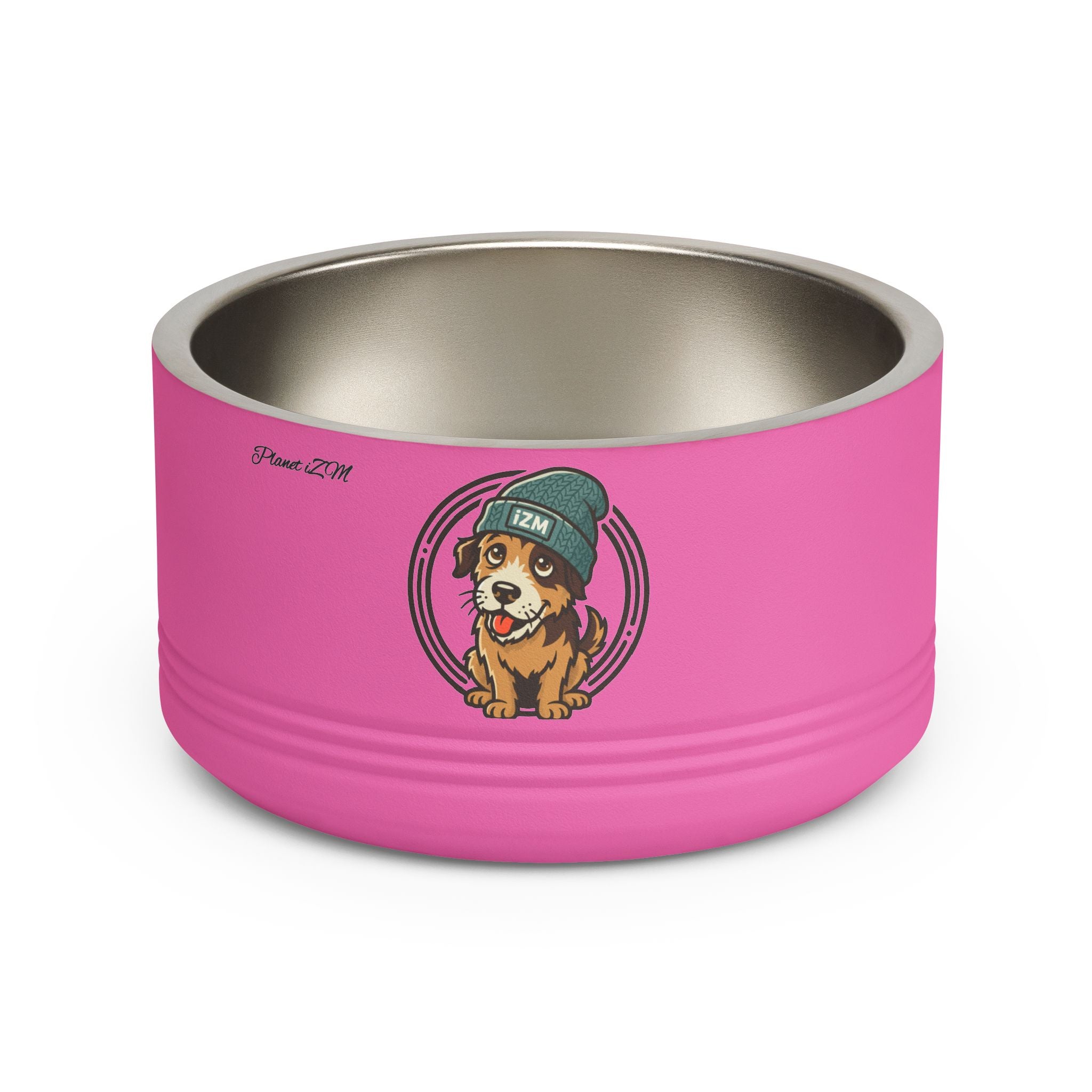 Cute Dog Beanie Pet Bowl — 18oz Stainless Steel Dog Food & Water Bowl