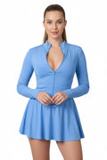 Light Blue Pleated Tennis Set