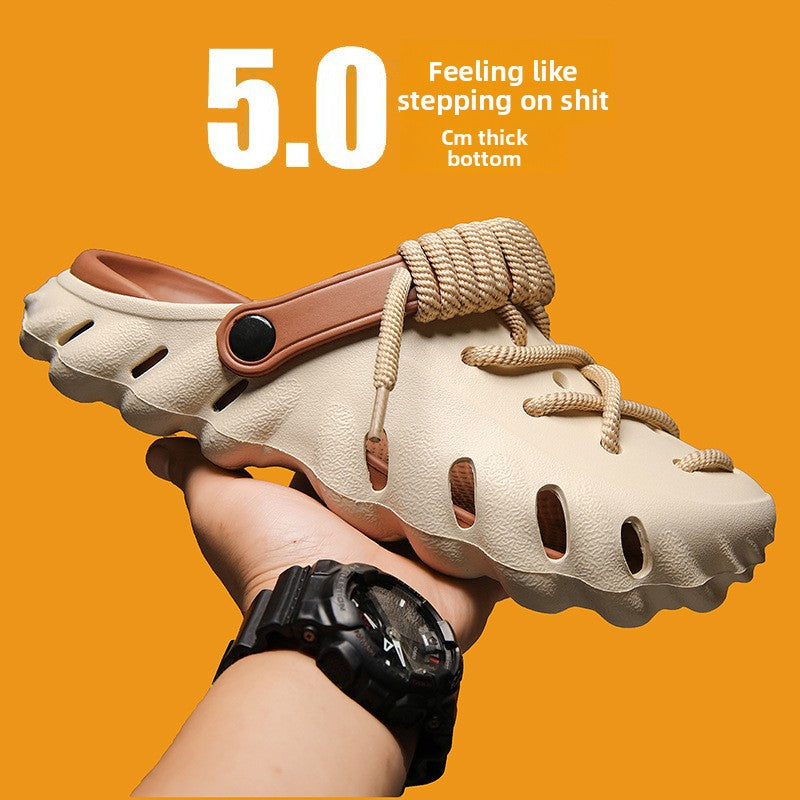Anti-slip and odor-resistant beach sandals for students