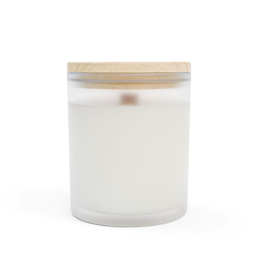 Frosted Glass Candle — Izm Genetics Blackberry Vanilla Scent, 11oz